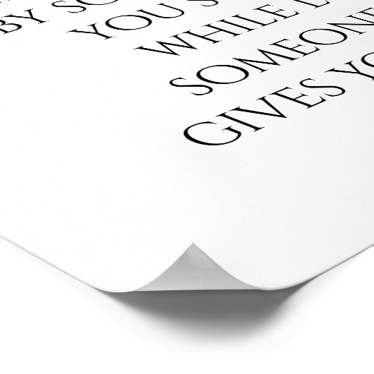 Pretty Magnolias and Deep Love Quote  ポスター (角)