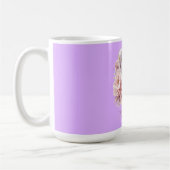 Pretty Mauve Moon Floral Mug 15oz – Gift for Mom コーヒーマグカップ (左)