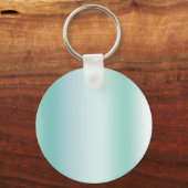 Pretty Mint White Bokeh Dots Celebration キーホルダー (裏面)