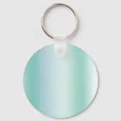 Pretty Mint White Bokeh Dots Celebration キーホルダー (裏面)