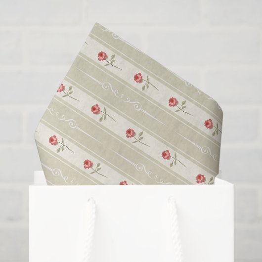 Pretty natural beige background  botanical rustic 薄葉紙 (ギフトバッグ)