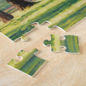 Pretty Nature Peaceful Tree Lake Scene Puzzle Art ジグソーパズル (側面)