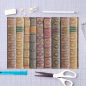 Pretty Old Book Spines Decoupage 薄葉紙 (クラフト)