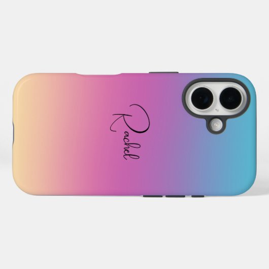 Pretty Ombre Personalized Phone Case-Mate iPhoneケース (裏面 (横))