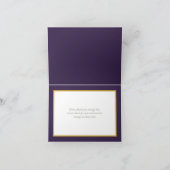 Pretty Orange/Red Dahlias Floral Bouquet Thank You カード (内部)