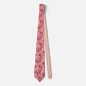 Pretty Painted Roses Print - Neck Tie ネクタイ (正面)