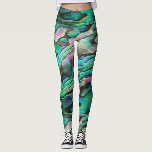 Pretty Painterly Paua Abalone Legging レギンス (正面)