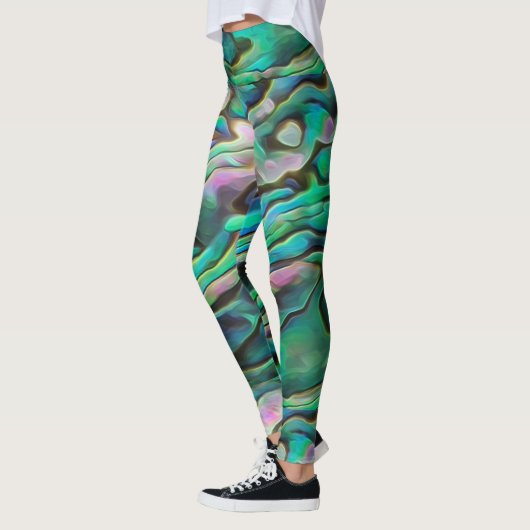 Pretty Painterly Paua Abalone Legging レギンス (左)