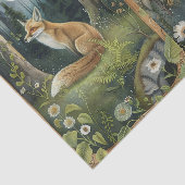 Pretty Pair of Foxes in the Forest Moonlight 薄葉紙 (詳細)