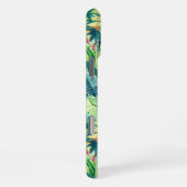 Pretty Palms Greenery | モノグラム入りイニシャル iPhoneケース (右側面)