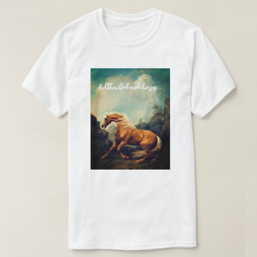 Pretty Palomino Horse Tシャツ (デザイン正面)
