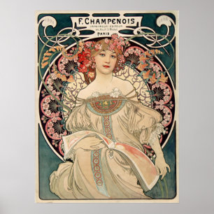 Pretty Paris Girl Ad ポスター