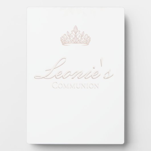 Pretty Party Communion Confirmation Table sign フォトプラーク (正面)