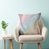 Pretty Pastel Accents | Rainbow Leopard Print クッション (椅子)