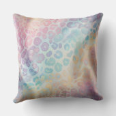 Pretty Pastel Accents | Rainbow Leopard Print クッション (裏面)