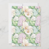 Pretty Pastel Calla Lily 80th Birthday 招待状 (裏面)