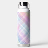 PRETTY PASTEL EASTER PLAID PATTERN ウォーターボトル (背面)