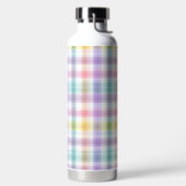 PRETTY PASTEL EASTER PLAID PATTERN ウォーターボトル (左面)