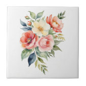 Pretty Pastel Floral タイル (正面)