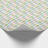 Pretty Pastel Flower Pots Pattern ラッピングペーパー (角)