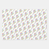 Pretty Pastel Happy Birthday Mix ラッピングペーパーシート (正面2)