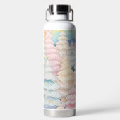 PRETTY PASTEL HOLIDAY CHRISTMAS TREES ウォーターボトル (背面)