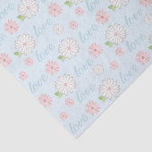 Pretty Pastel Love and Flowers Pattern 薄葉紙 (詳細)