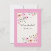 Pretty Pastel Petals サンキューカード (裏面)