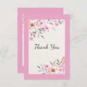 Pretty Pastel Petals サンキューカード (正面/裏面)