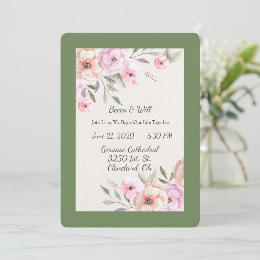 Pretty Pastel Petals 招待状 (スタンド正面)