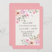 Pretty Pastel Petals 招待状 (正面/裏面)