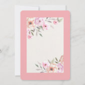 Pretty Pastel Petals 招待状 (裏面)