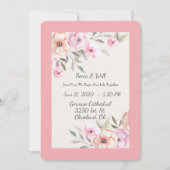 Pretty Pastel Petals 招待状 (正面)