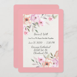 Pretty Pastel Petals 招待状