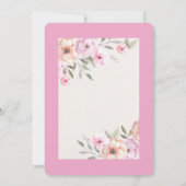 Pretty Pastel Petals 招待状 (裏面)