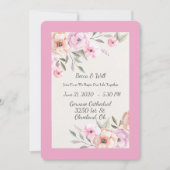 Pretty Pastel Petals 招待状 (正面)