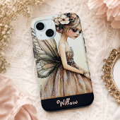 Pretty Pastel Pink Floral Fairy パーソナライズド Case-Mate iPhoneケース