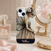 Pretty Pastel Pink Floral Fairy パーソナライズド Case-Mate iPhoneケース
