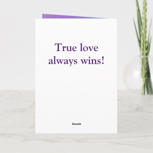 Pretty Pastel Rainbow Gradient Wedding Program プログラム (裏面)