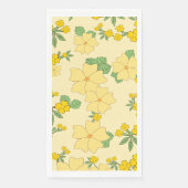 Pretty Pastel Yellow Floral Pattern, (正面)