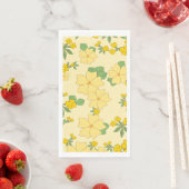 Pretty Pastel Yellow Floral Pattern, (インサイチュ)
