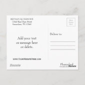 Pretty Pastels | かわいいピンクの雲 紫 青い空 ポストカード (裏面)