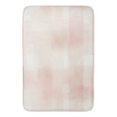 Pretty Peach Pink Cream Plaid バスマット (正面縦)
