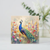 Pretty Peacock in Floral Meadow カード (スタンド正面)