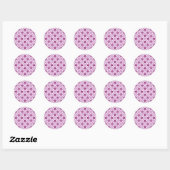 Pretty Petaline Stickers/Labels Sheet (Pink) ラウンドシール (シート)