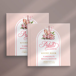 Pretty petals and prosecco ブルッシュゴールド ゲストブック