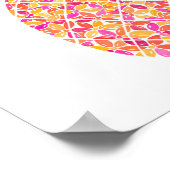 Pretty Pineapple Print ポスター (角)