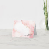 Pretty Pink + ぎょくしょくグリッター サンキューカード (正面)