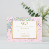 Pretty Pink レインボー ホログラフィック スポット RSVP (スタンド正面)