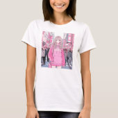 Pretty Pink｜寿司娘 Tシャツ GenerativeAI T-shirt (正面)